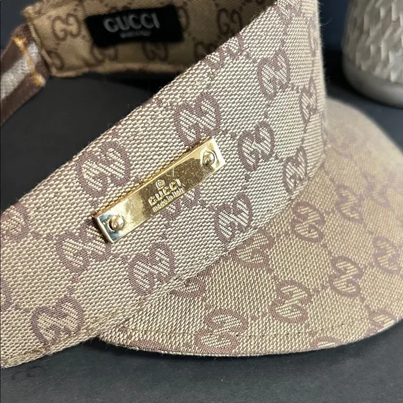 Beautiful Beige Monogram Visor - Picture 5 of 11